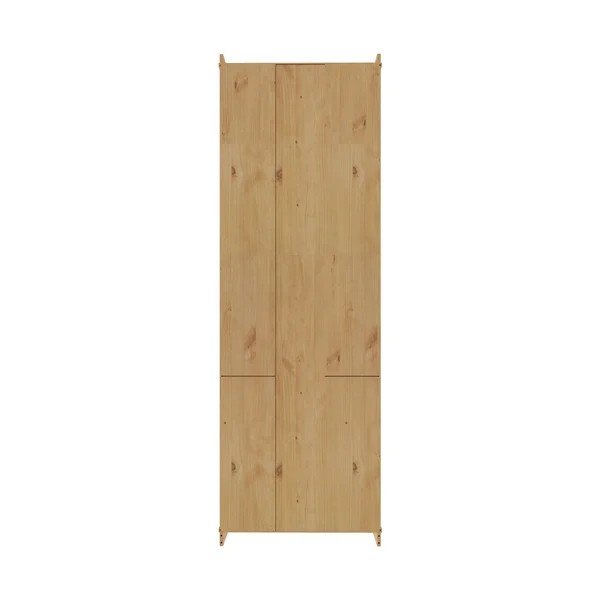 Gaiša dabīga toņa priedes masīvkoka vitrīna 74x223x37 cm Anita – Støraa-image-4