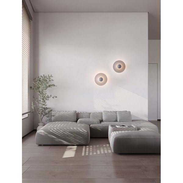 Dūmakaini zila alumīnija LED sienas lampa Edem – Nova Luce-image-1