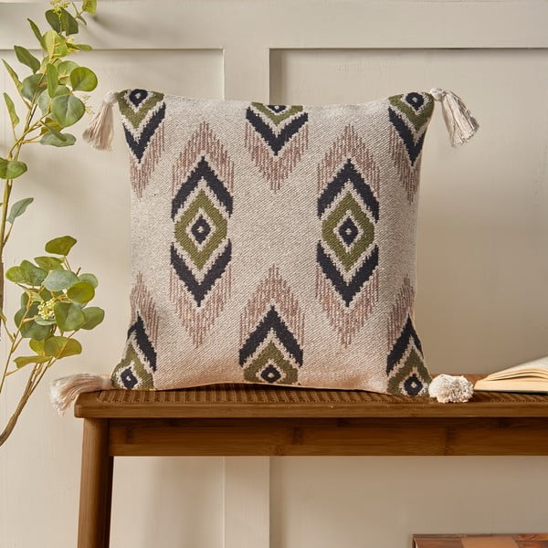 Kokvilnas dekoratīvais spilvens 45x45 cm Emir Ika – Pineapple Elephant-image-1