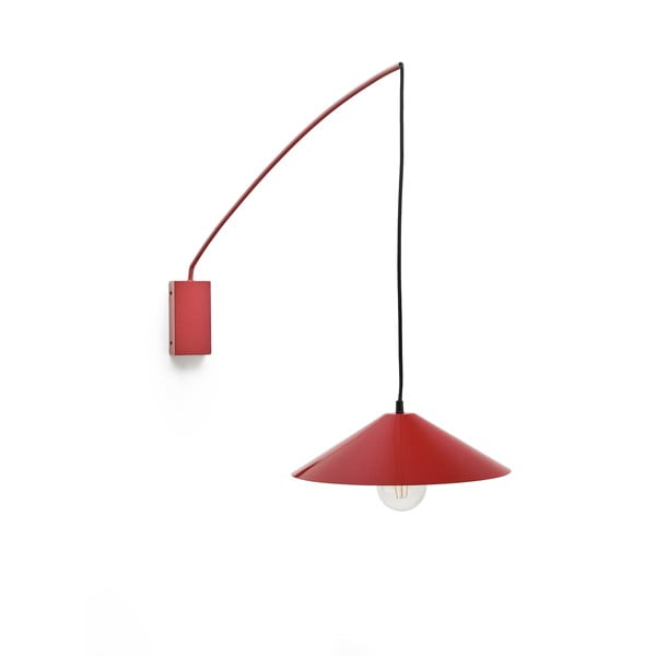 Sarkana sienas lampa ø 35 cm Kally – Kave Home