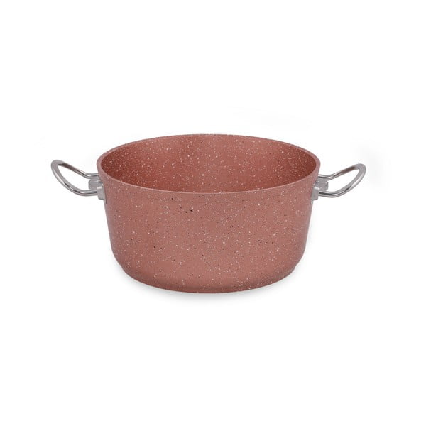 Rozā alumīnija katls ar vāku Güral Porselen Classic, ø 24 cm-image-4