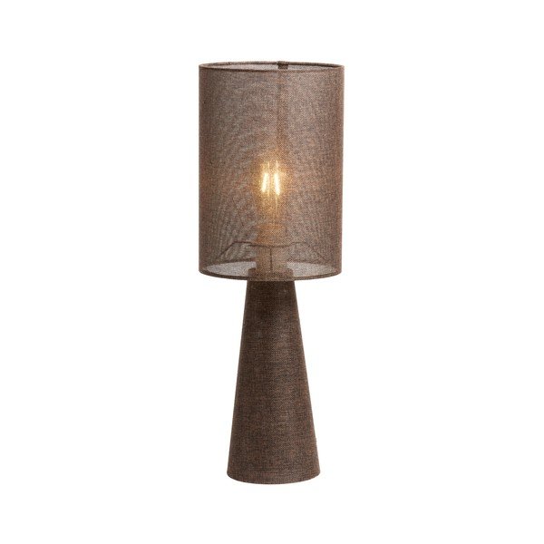 Brūna galda lampa ar auduma abažūru (augstums 58 cm) Micky – Light & Living-image-4