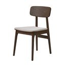 Brūns polsterēts pusdienu krēsls Livo – Unique Furniture