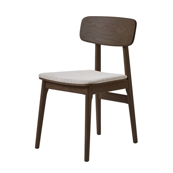 Brūns polsterēts pusdienu krēsls Livo – Unique Furniture