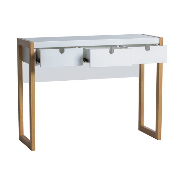 Balts konsoles galds Marckeric Square, 101 x 77 cm-image-2
