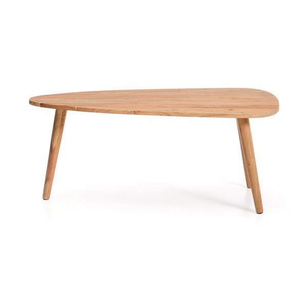 Dabīga toņa akācijas masīvkoka žurnālgaldiņš 60x110,5 cm Duvani – Kave Home