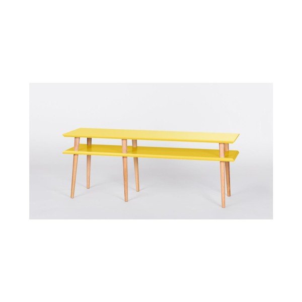 Mugo Dzeltens kafijas galdiņš, 119 cm (platums) un 45 cm (augstums)-image-1