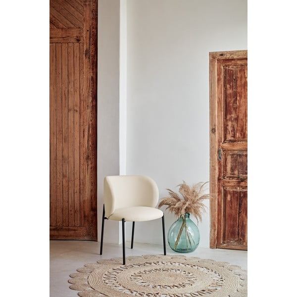 Balti polsterēti ēdamistabas krēsli (2 gab.) Mogi – Teulat-image-1