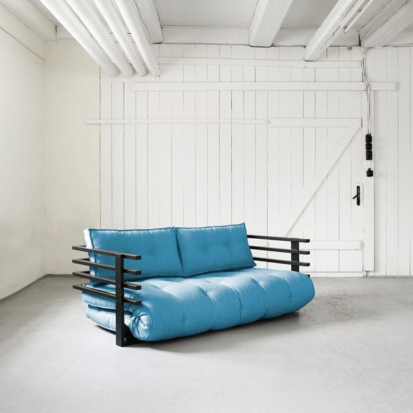 Dīvāns gulta Karup Funk Black/Horizon Blue