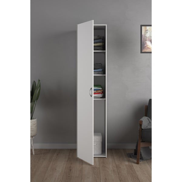 Balts drēbju skapis 39x175 cm Space – Tvilum-image-1