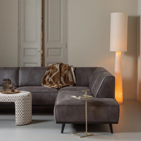 Bēša stāvlampa ar auduma abažūru (augstums 187 cm) Loft – WOOOD-image-1