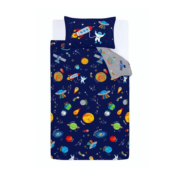 Vienguļamā bērnu gultas veļa 135x200 cm Lost In Space – Catherine Lansfield