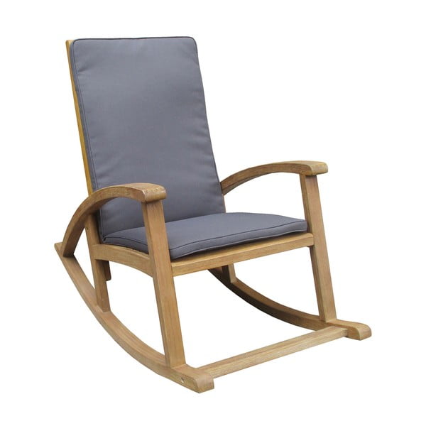 Pelēks/dabīga toņa masīvkoka dārza atpūtas krēsls Soho – Ezeis