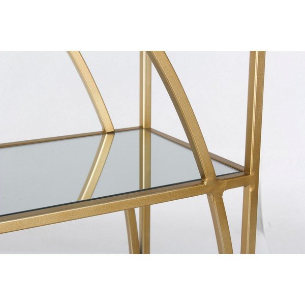 Zelta krāsas tērauda grāmatplaukts 56x151,5x25 cm Elenor – Bizzotto-image-3