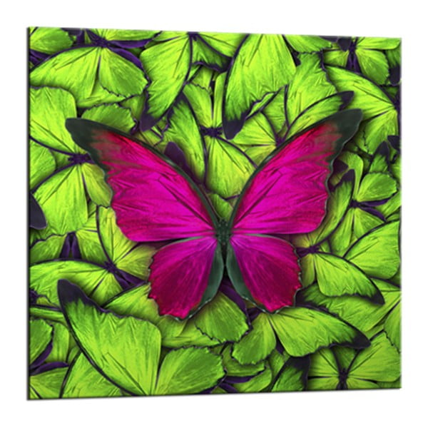 Attēls Styler Glasspik Green Butterfly, 20 x 20 cm