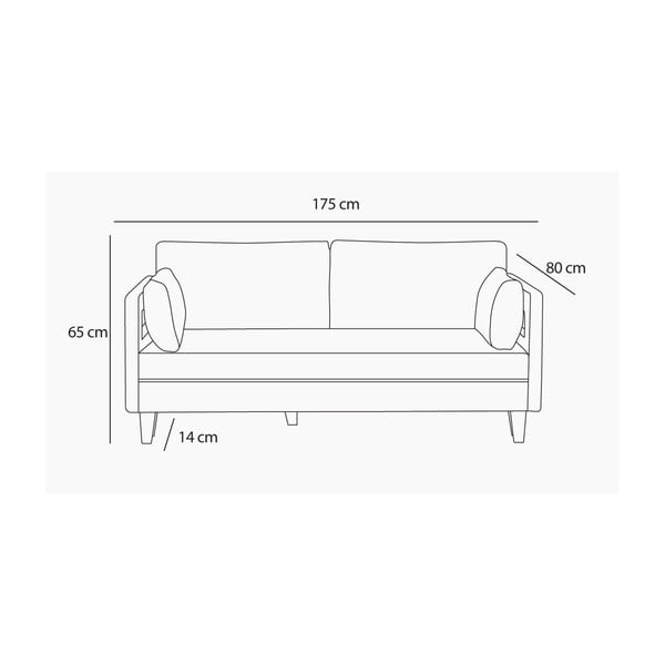 Brūns trīsvietīgs dīvāns Balcab Home Lola-image-1