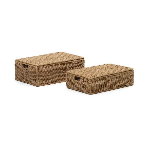 Uzglabāšanas grozi (2 gab.) no jūraszāles 40x60x21 cm Tossa – Kave Home