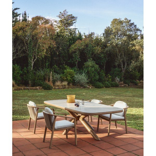 Dārza ēdamgalds ar keramikas virsmu 110x240 cm Mirtia – Kave Home-image-1