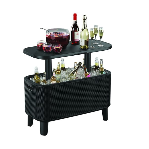 Plastmasas dārza galds ar ledus paplāti 83.5x40 cm Bevy – Keter-image-2