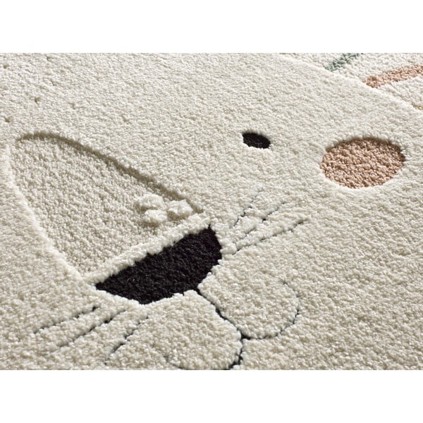 Krēmkrāsas bērnu paklājs ø120 cm Clown – Universal-image-2