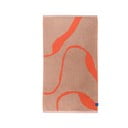 Oranžs/gaiši brūns dvielis no organiskās kokvilnas  70x133 cm Nova Arte – Mette Ditmer Denmark