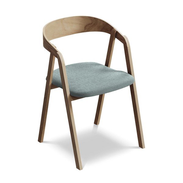 Zils masīvkoka ēdamistabas krēsls Erika – Makamii