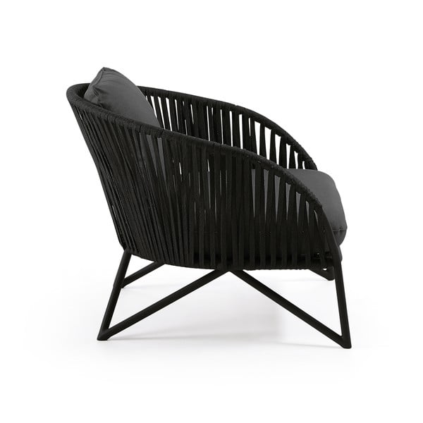 Melns dārza krēsls Kave Home Branzie-image-3