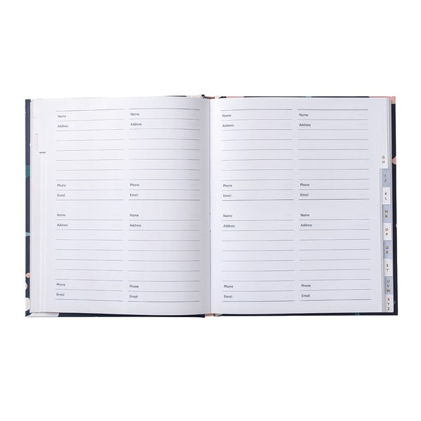 Adrešu grāmatiņa ar uzlīmējamām etiķetēm Busy B Navy Blush, 104 lappuses-image-3