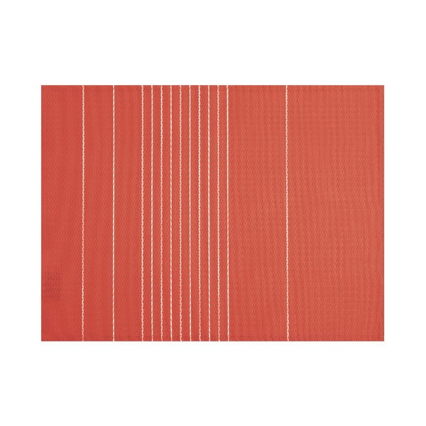 Ķieģeļu sarkans Tiseco Home Studio Stripe paliktnis, 45 x 33 cm