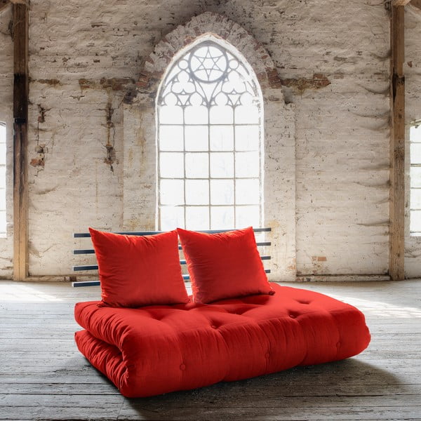 Dīvāns gulta Karup Shin Sano Black/Red