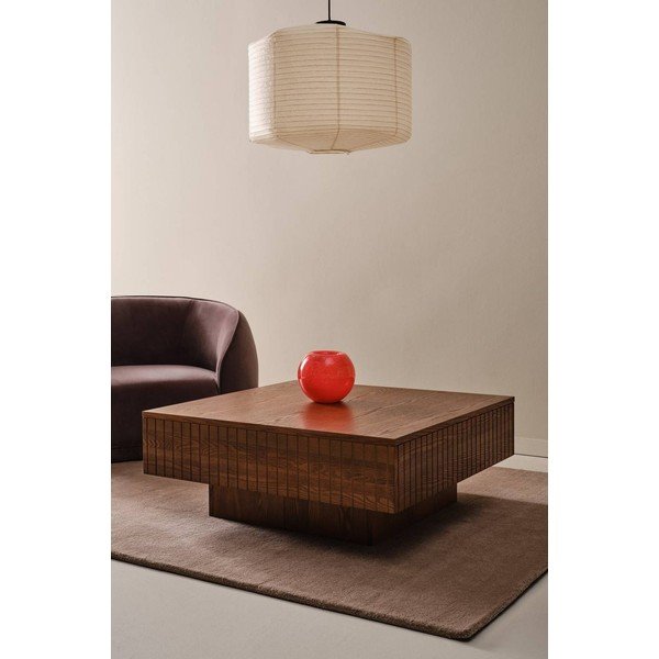 Tumši brūns žurnālgaldiņš no MDF 90x90 cm Furuvik – Jotex-image-1