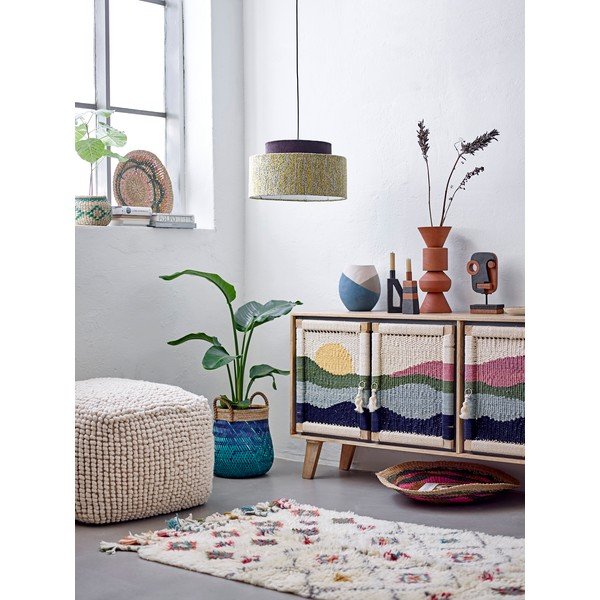 Melns terakotas svečturis Bloomingville Kes, augstums 20 cm-image-1