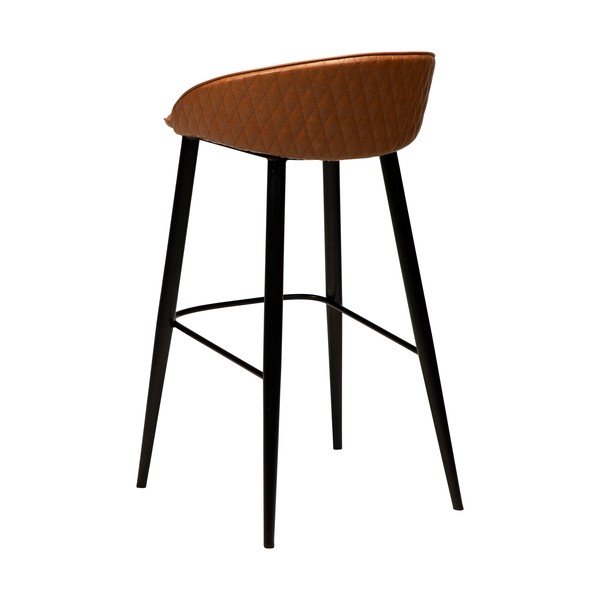 Brūns mākslīgās ādas bāra krēsls DAN-FORM Denmark Dual, augstums 91 cm-image-3