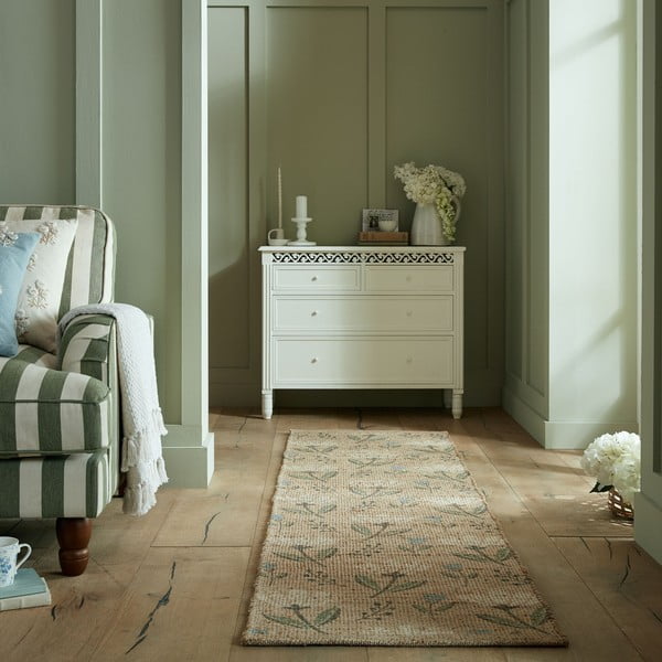 Dabīga toņa ar rokām darināts celiņa paklājs no džutas maisījuma 60x230 cm Arriana – Flair Rugs-image-1