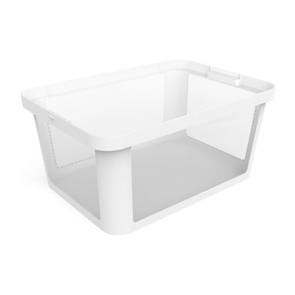 Balta plastmasas uzglabāšanas kaste 55,5x39x26,5 cm Albris – Rotho-image-2