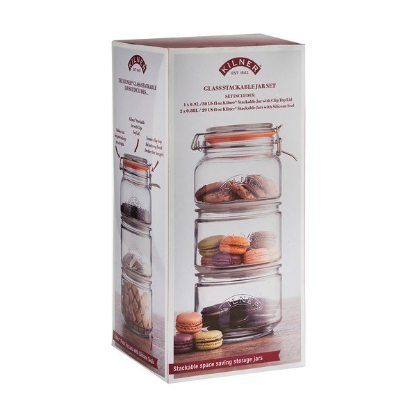 3 Kilner pārtikas uzglabāšanas burku komplekts-image-1