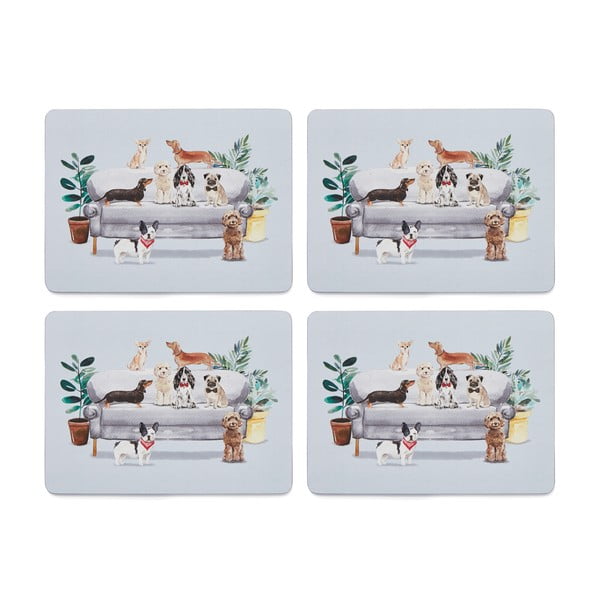Korķa paliktņi (4 gab.) 21,5x29 cm Curious Dogs – Cooksmart ®-image-2