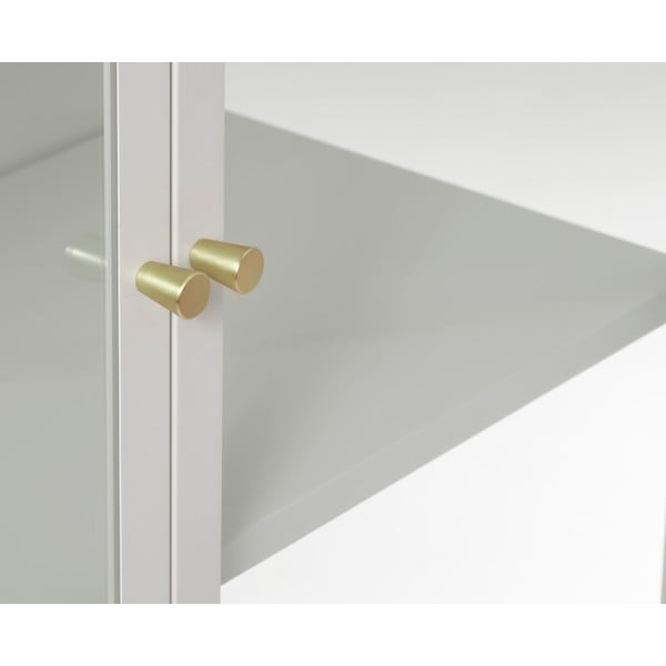 Balta metāla vitrīna 90x160 cm Carmel – Unique Furniture-image-3