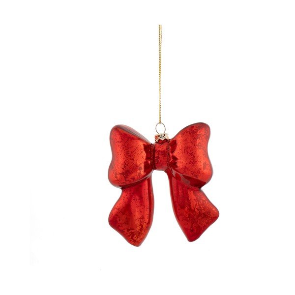 Stikla Ziemassvētku eglītes rotājums 3,5 cm Bow – Sass & Belle