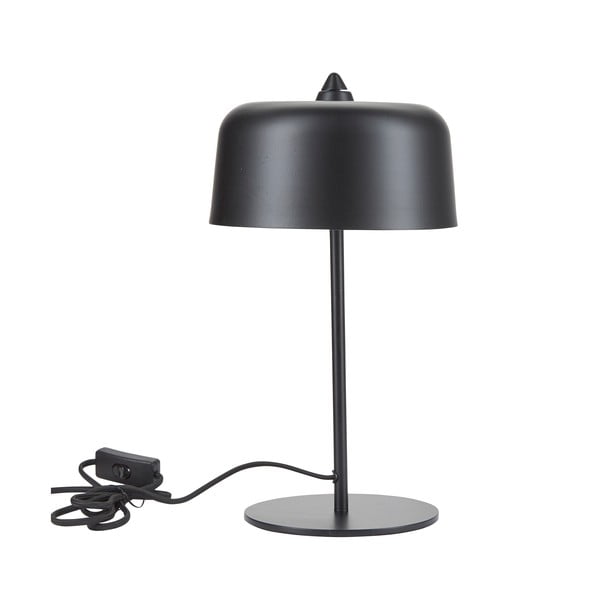 Melna galda lampa Bahne & CO, augstums 39 cm