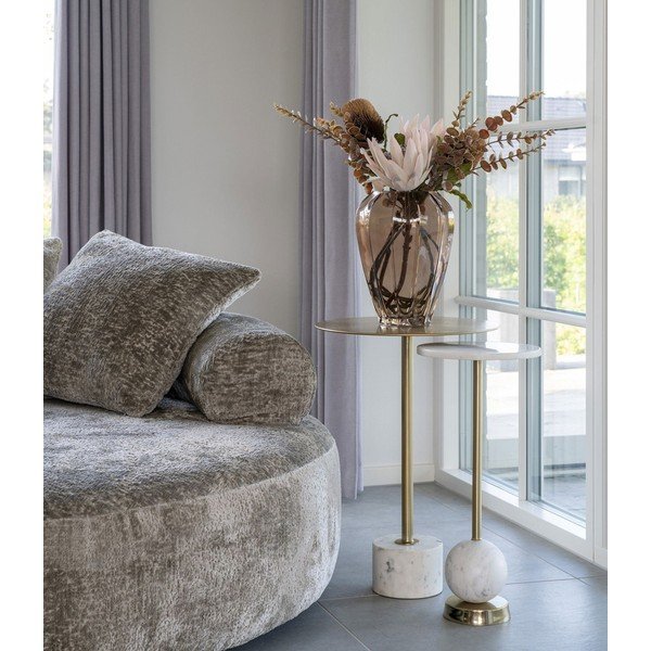 Metāla apaļš sānu galdiņš ø 25 cm Salo – House Nordic-image-1