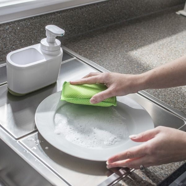 Balts un zaļš ziepju dozators Addis-image-1