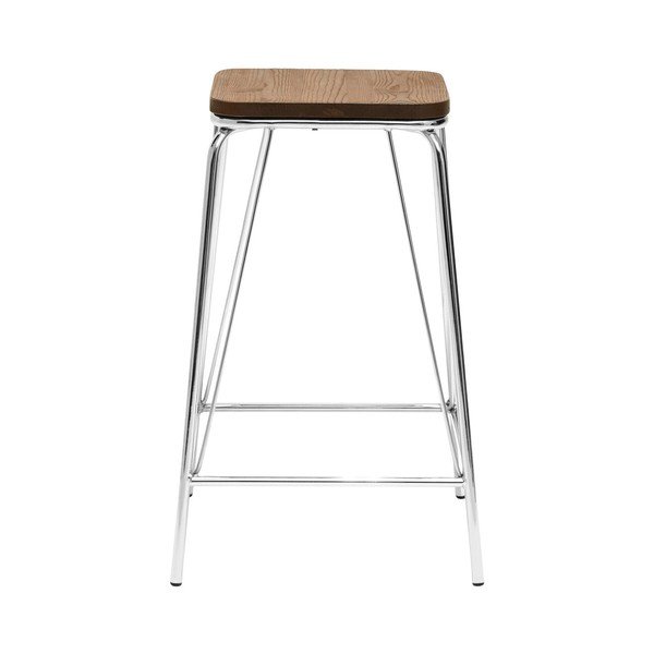 Sudraba krāsas/dabīga toņa gobas masīvkoka ķeblis District – Premier Housewares-image-2