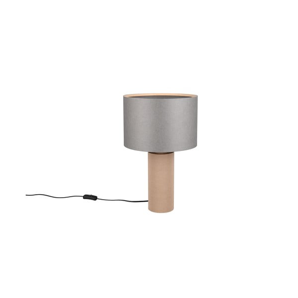 Pelēka/bēša galda lampa (augstums 48 cm) Canio – Trio-image-4
