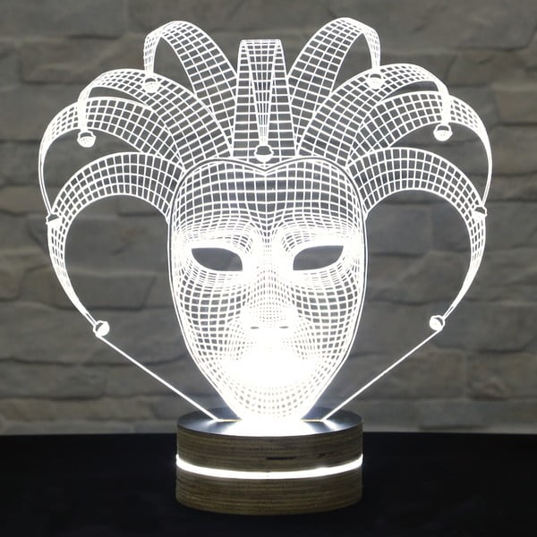 3D galda lampa Glam Mask