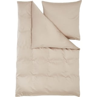 Bēša kokvilnas satīna gultas veļa 200x135 cm Comfort – Westwing Collection