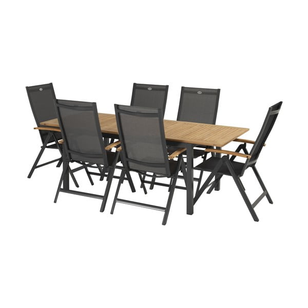 Pelēks metāla dārza krēsls Aruba – Hartman-image-1