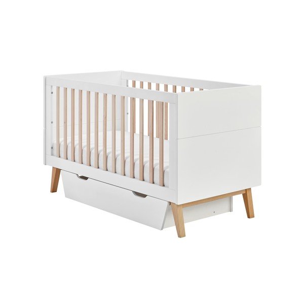 Balta atvilktne zem bērnu gultas 70x140 cm Swing – Pinio-image-2