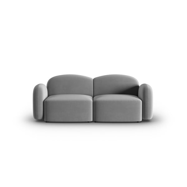 Pelēks samta dīvāns 194 cm Blair – Micadoni Home