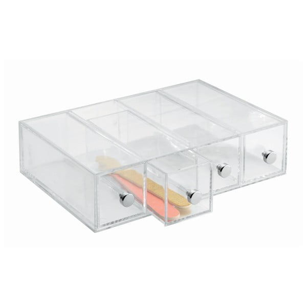 Caurspīdīga uzglabāšanas kaste ar 4 atvilktnēm iDesign Tower-image-3